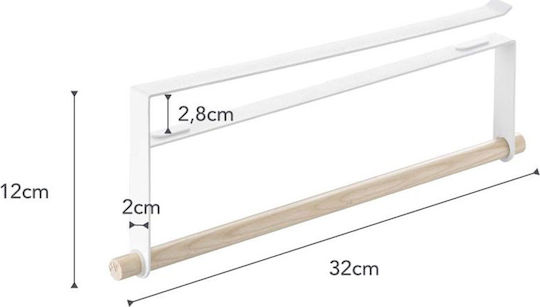 Yamazaki Suport pentru prosoape de hârtie Montat pe perete Metalică Albă 32x12x12cm 2418 Yamazaki Suport pentru prosoape de hârtie Montat pe perete Metalică Albă 32x12x12cm 2418