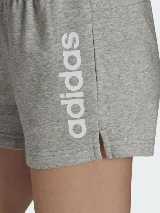 Essential Slim Logo Γυναικείο Αθλητικό Σορτς Γκρι
