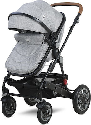 Lorelli Lora 2 in 1 Luxe Verstellbar 2 in 1 Baby Kinderwagen Geeignet für Neugeborene Cool Grey Elephants 12.40kg