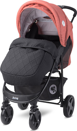 Lorelli Daisy Verstellbar 2 in 1 Baby Kinderwagen Geeignet für Neugeborene Black & Ginger Orange 8.75kg