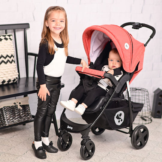 Lorelli Daisy Verstellbar 2 in 1 Baby Kinderwagen Geeignet für Neugeborene Black & Ginger Orange 8.75kg