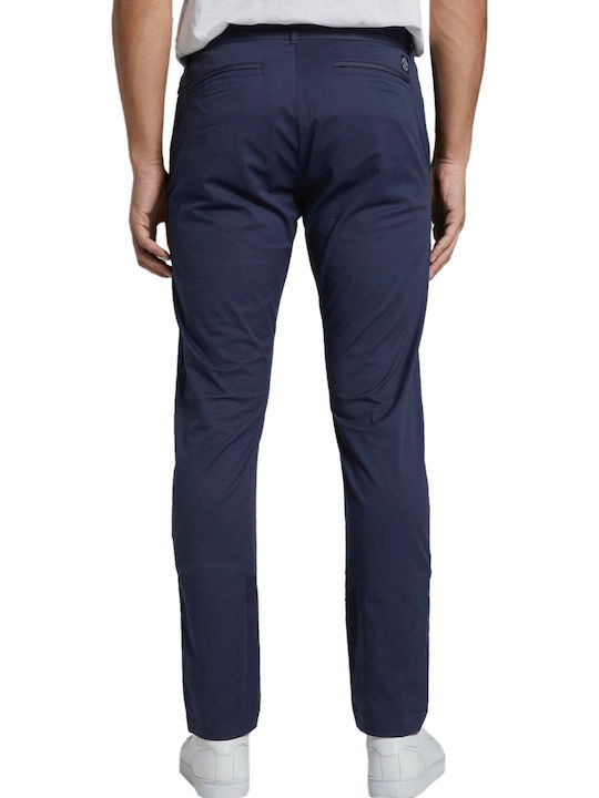 Tom Tailor Men's Trousers Chino in Slim Fit Navy Blue