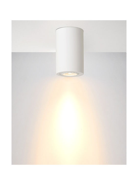 Lucide Lightning Gipsy Single Spot with Socket GU10 in White Color