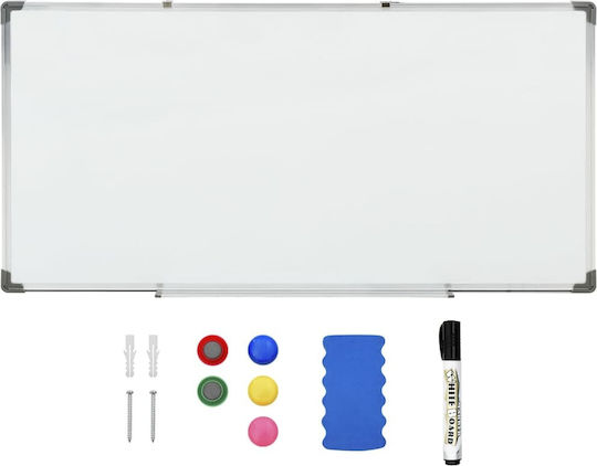 vidaXL Magnetic Hanging Dry Erase Board 110x60cm