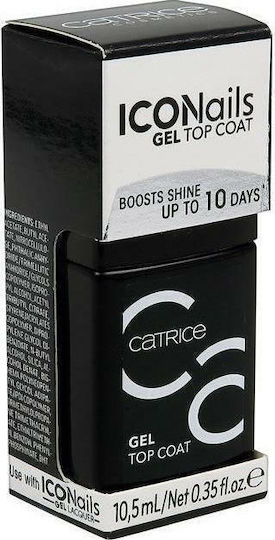 Catrice Cosmetics IcoNails Top Coat Top Coat pentru lacuri de unghii obișnuite 10.5ml