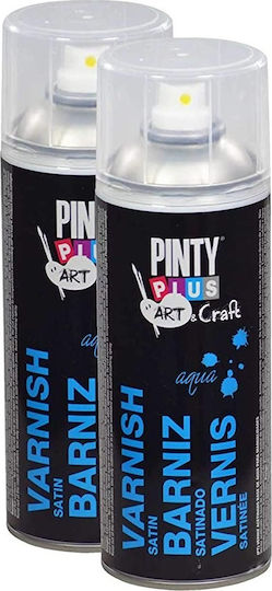 Pinty Plus Spray Poloneză Aqua Varnish cu Strălucitor Efect Transparent 400ml