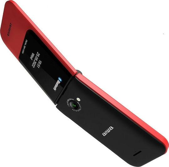 Aiwa FP-24 Dual SIM Κινητό με Κουμπιά Red