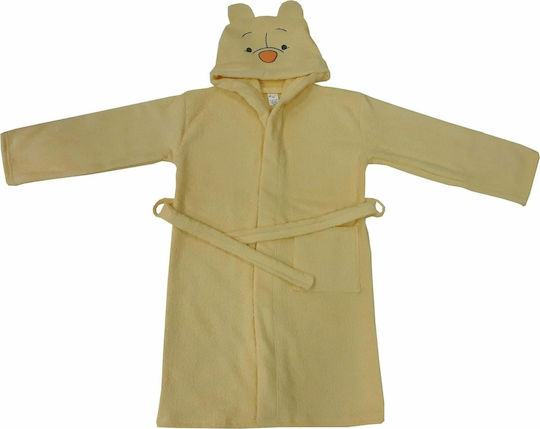 Beboulino Halat de Baie pentru Copii Pooh Yellow 702-0740-0005 cu Glugă