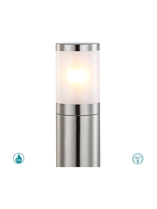 Globo Lighting Xeloo Lampă Post Mic Pentru Exterior 60W IP44 Pentru Bază De Bec E27 Argintie