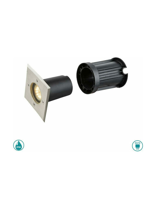 Globo Lighting Style II Spot De Podea 40W IP67 Pentru Bază De Bec GU10 Argintiu