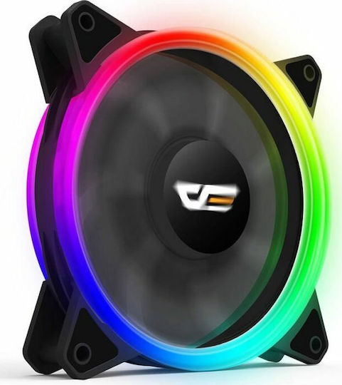 Darkflash DR12 Pro Gehäuselüfter 120mm (1200rpm / 38cfm) mit RGB-Beleuchtung und Verbindung 6-polig