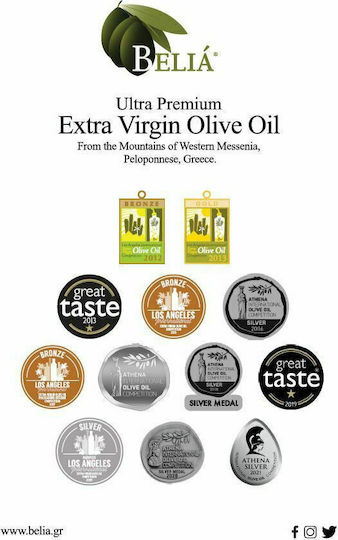 Belia Premium Olive Oil Extra Virgin Olivenöl Εξαιρετικό Παρθένο Ελαιόλαδο 3lt σε Metallischer Behälter