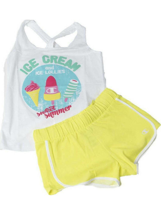 Champion Kinderbekleidungsset mit Shorts Weiß 2 Stück