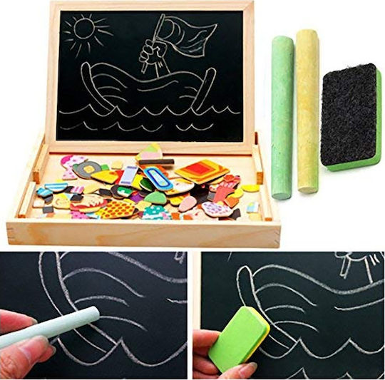 Eva Toys Πίνακας Μαγνητικός / Μαυροπίνακας Διπλής Όψης 31x24εκ.