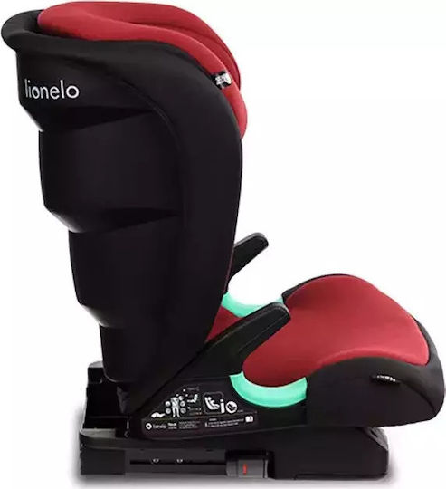 Lionelo Neal Scaun Auto pentru Copii i-Size cu Isofix Red Burgundy 15-36 kg