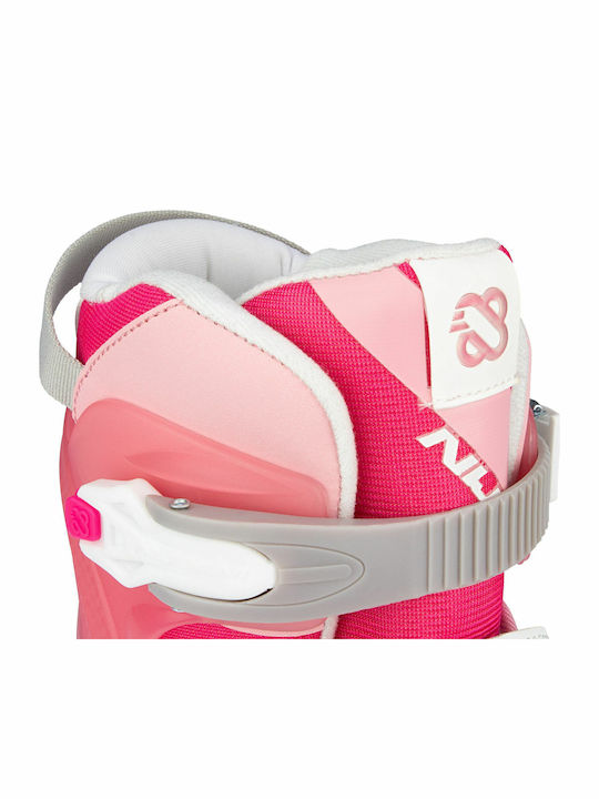 Nijdam Combo Bold Berry Inline Αυξομειούμενα Rollers Ροζ Παιδικά