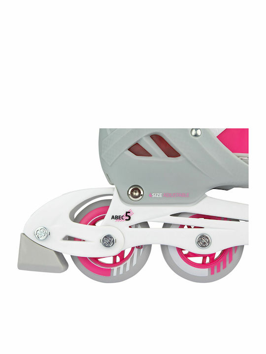 Nijdam Combo Bold Berry Inline Αυξομειούμενα Rollers Ροζ Παιδικά