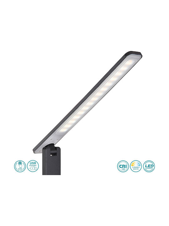 Globo Lighting Bulla Настолна Лампа Сгъваема за Цокъл Вграден LED в Черен Цвят