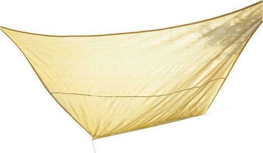 Outsunny Pătrat Umbrela Sail Bej 3.6x3.6m Pătrat realizat din HDPE