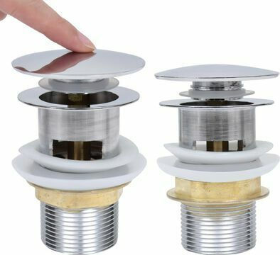 vidaXL Cupru Supapă Chiuveta cu Dimensiune 6.4x6.4cm Argintiu