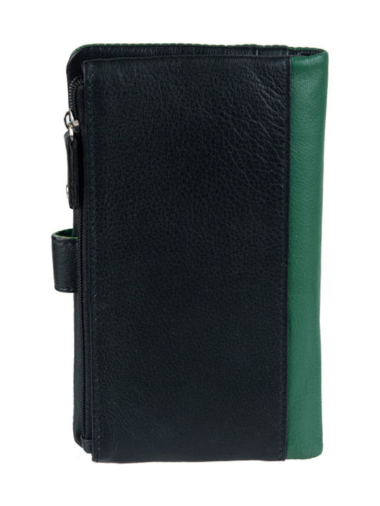 GA 3-3771 Large Leather Women's Wallet Green