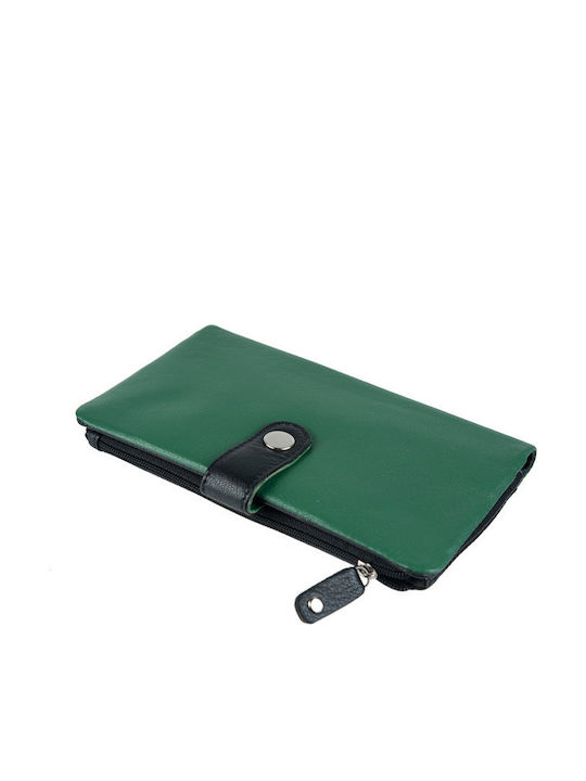 GA 3-3771 Large Leather Women's Wallet Green