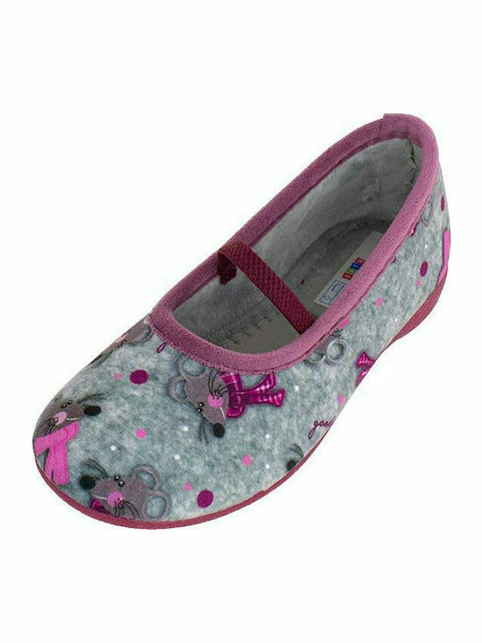 Adam's Shoes Kids Slipper Closed-Toe Gray -3