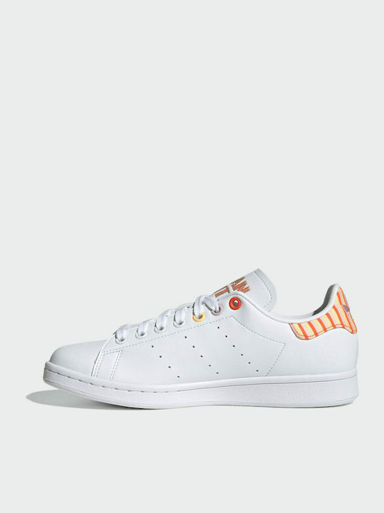 Adidas Stan Smith Γυναικεία Sneakers Cloud White / Clear Pink / Solar Red