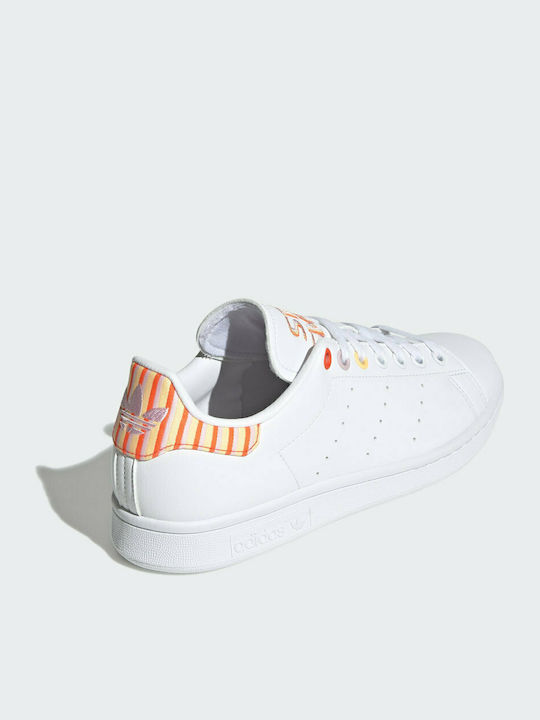 adidas Stan Smith Sneakers Cloud White Clear Pink Solar Red