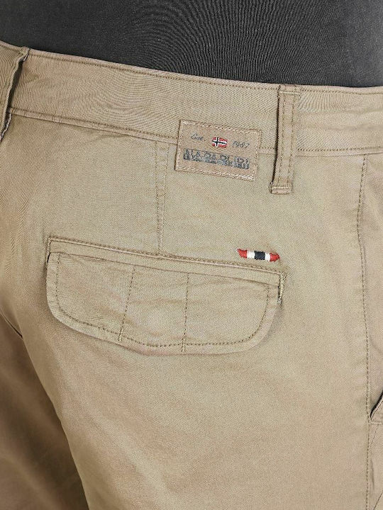 Moto Stretch Παντελόνι Cargo Μπεζ