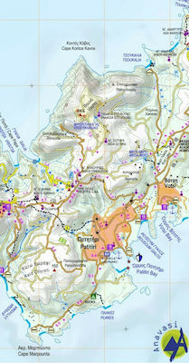 Αλόννησος, Tour and hiking map