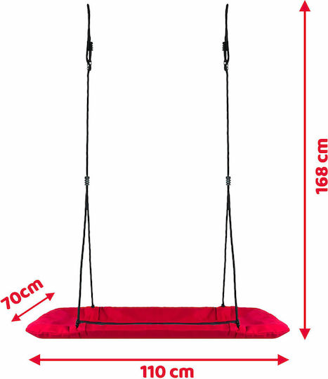 NEO Sport Nest Swing Hanging Fabric 70x70x70cm for 3+ Years Red