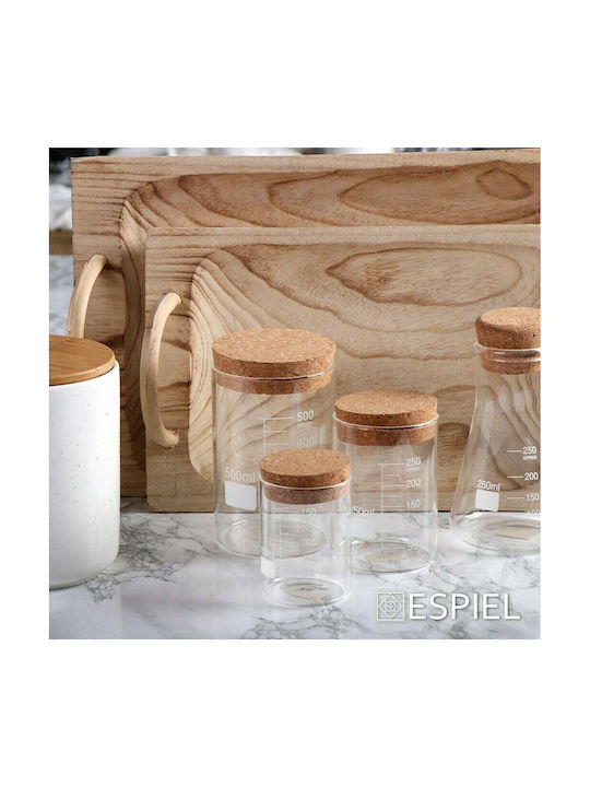 Espiel Vase General Use with Cork Glass Transparent 150ml