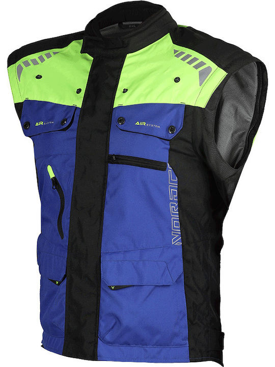 Nordcode X-Cross Men's Motorcycle Jacket 4 Seasons Blue/Fluo