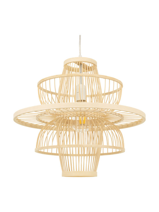 GloboStar Bali Pendant Light Suspension Grid for Socket E27 Beige