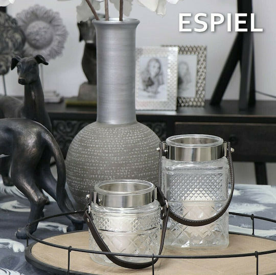 Espiel Laterne Glas Transparent 12x19x19cm 1Stück