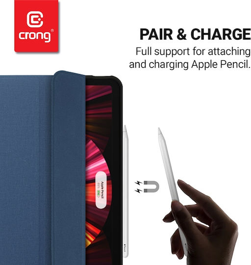 Crong Flexfolio Klappdeckel Blau (iPad Air 2020/2022) CRG-FXF-IPD11-BLUE