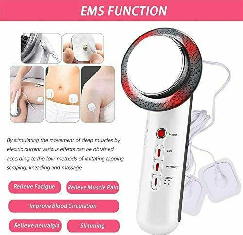 Skincare Options EMS Portable Device Muscle Stimulator for Total Body 3 in 1 with Infrared Massage