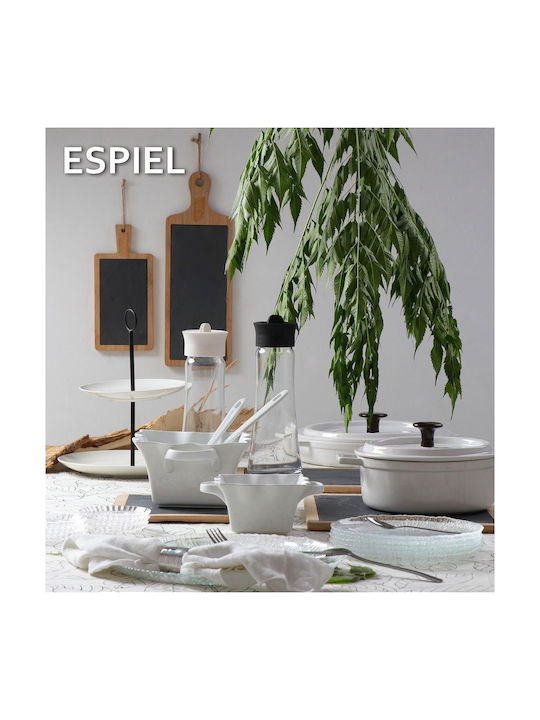 Espiel Basic Μπουκάλι Νερού Γυάλινο με Βιδωτό Καπάκι Λευκό 1030ml
