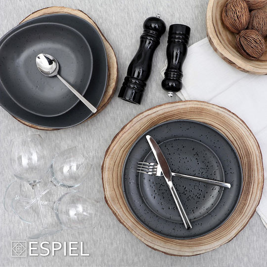Espiel Set Manual Râșnițe Condimente din Lemn în Culoare Negru 26cm 2buc