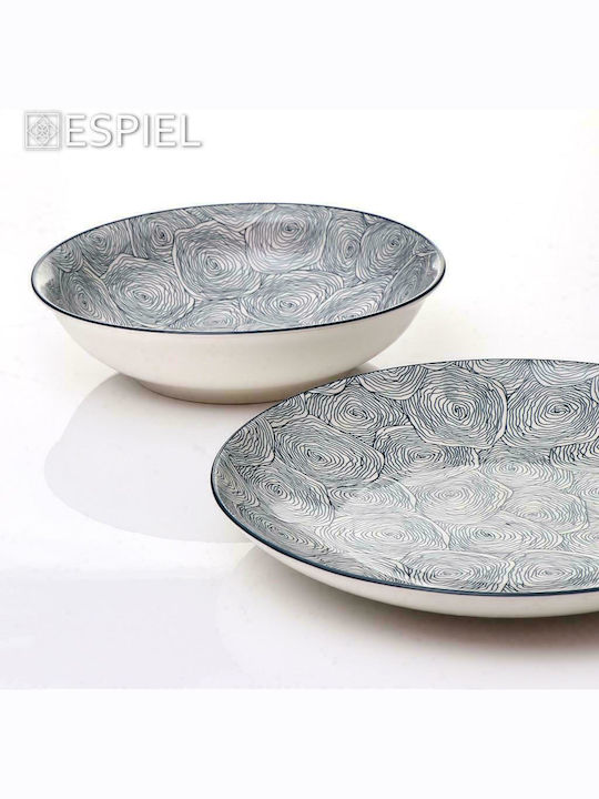 Espiel Serving Platter Blue with Diameter 36cm