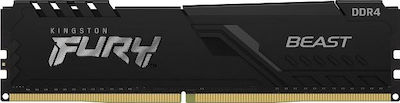 Kingston Fury Beast 16GB DDR4 RAM cu 2 module (2x8GB) și Viteză 2666 pentru Desktop