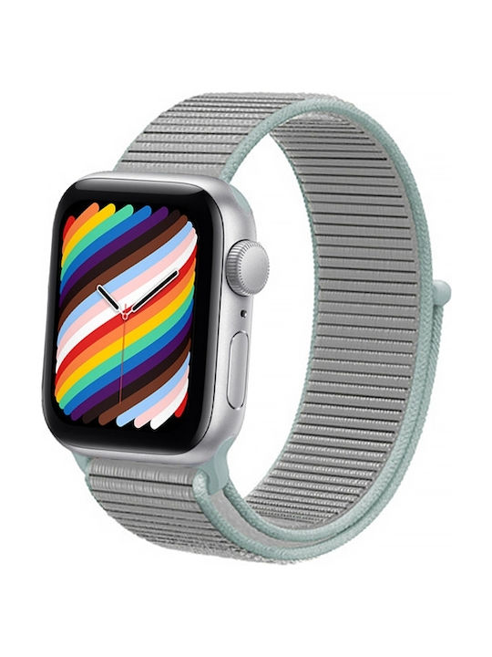 Crong Nylon Λουράκι Υφασμάτινο Pastel Green (Apple Watch 38/40/41mm)