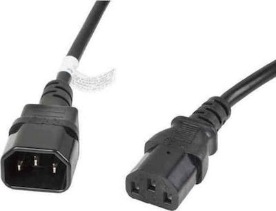 Lanberg IEC C13 - IEC C14 Cable 1.8m Black (CA-C13E-11CC-0018-BK)