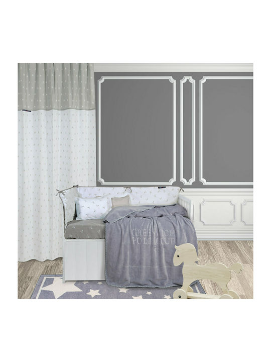 Greenwich Polo Club Decke Kinderbett 2953 Samt Gray 110x140cm 220511502953