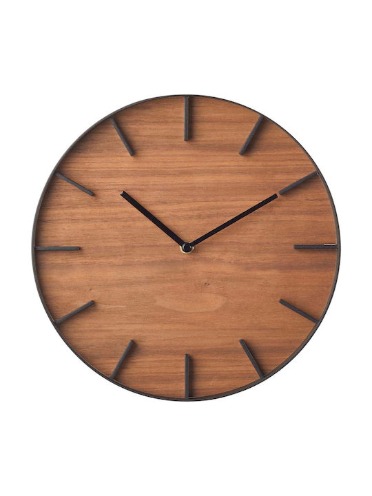 Yamazaki Wall Clock Metallic Mαύρο Ø26.5cm