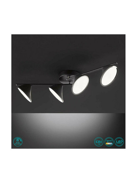Wofi Chara Deckenleuchte 83cm Schwarz