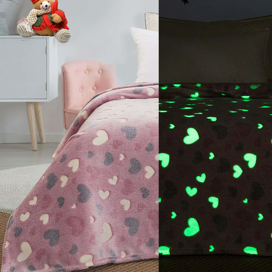 Beauty Home Fleece Blanket Art Fluorescent Pink 160x220cm 6137KB-homealexia