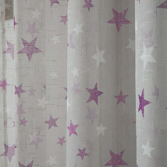 Beauty Home Kids Curtain with Grommet Tops Grey 280x280cm