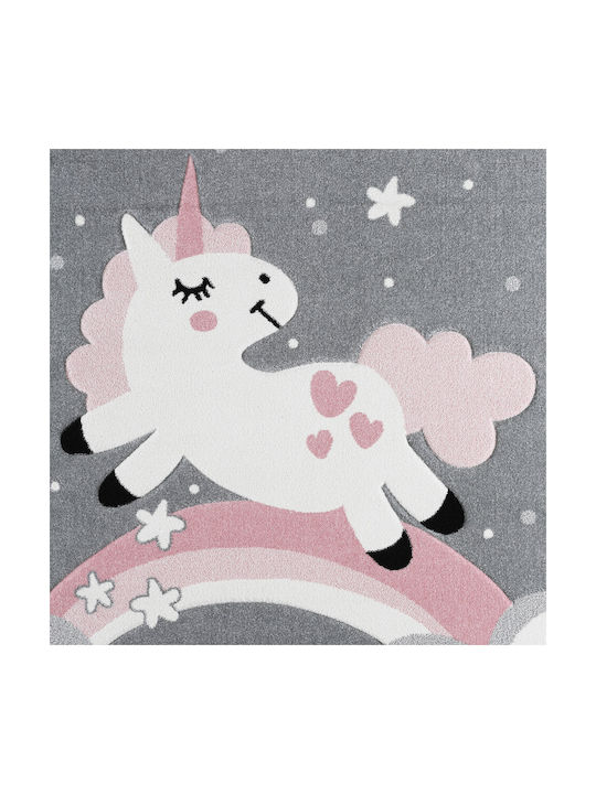Newplan 1320 Kinder Teppich Einhorn Rosa 160x230cm Dicke 5mm